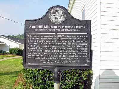 Sand Hill Missionary Baptist Church Birthplace of the Smyrna Baptist Association