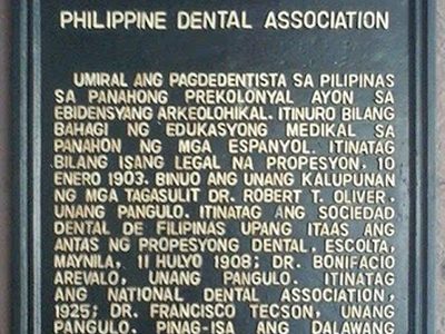 Philippine Dental Association historical marker