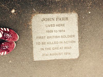 John Parr – 1st British Soldier killed in WW1 Home
