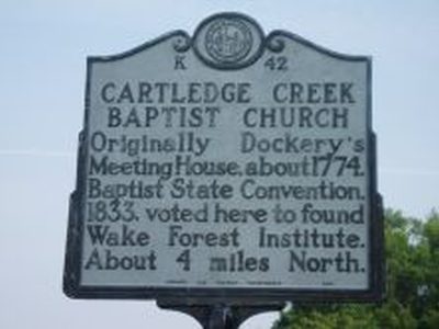 CARTLEDGE CREEK BAPTIST CHURCH