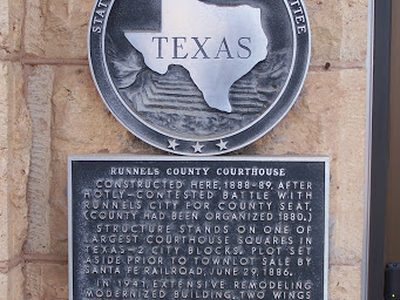 Runnels County Courthouse Historical Marker