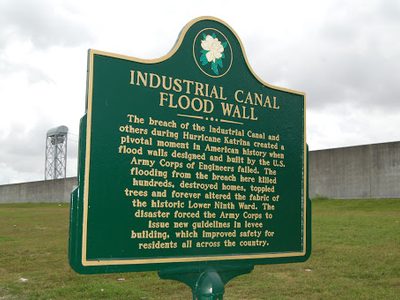Industrial Canal Flood Wall