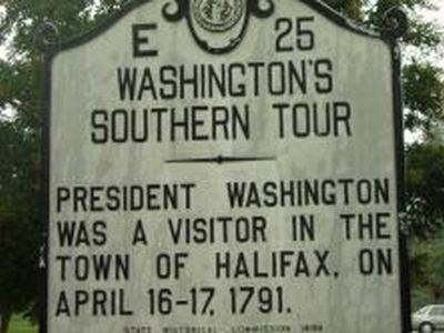 WASHINGTON'S SOUTHERN TOUR