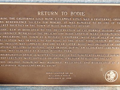 Return to Bodie