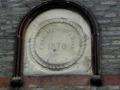 Plaque, Craig Memorial Hall