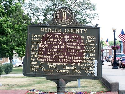 Mercer County Historical Marker