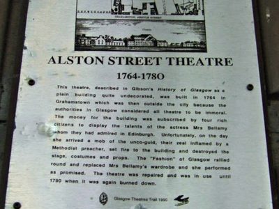 Alston Street Theatre plaque