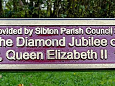 Plaque on Sibton Bench