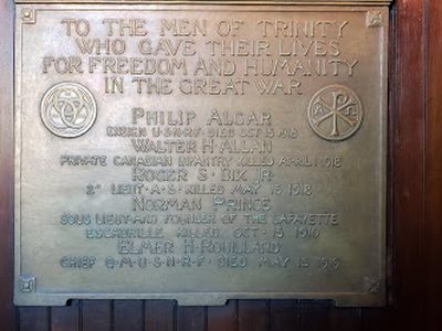 To The Men of Trinity Who Gave Their Lives For Freedom and Humanity