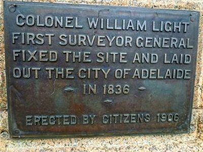Laid Out the City of Adelaide in 1836