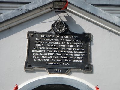 Church of San Jose historical marker