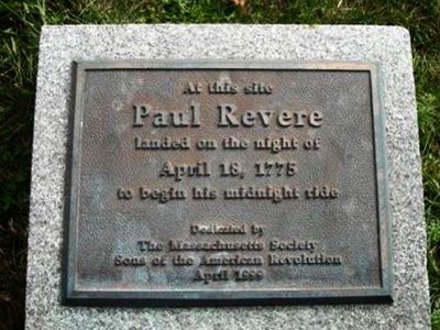 At This Site Paul Revere Landed