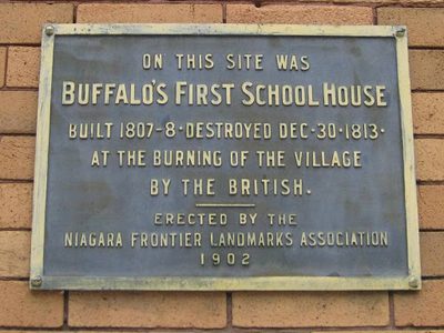 At the Burning of the Village by the British