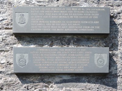 Mount Batten Tower: commemorative plaques