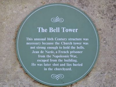 Plaque On The Bell Tower