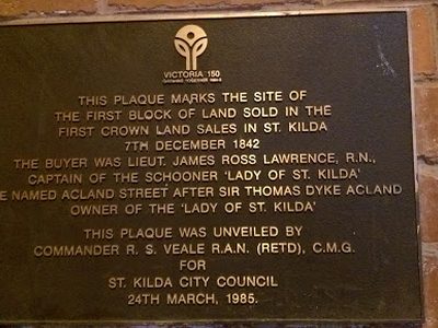 First Land Sales in St Kilda