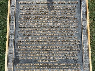 Founding of the Mission and Origin of Name