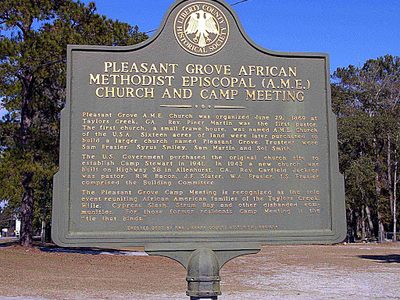 Pleasant Grove African Methodist Episcopal (A.M.E.) Church and Camp Meeting