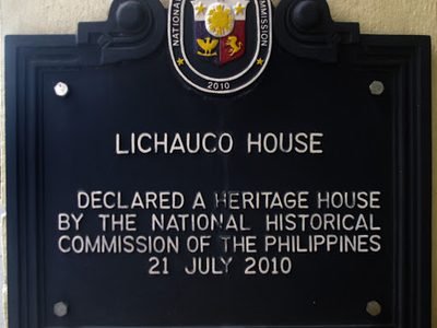Lichauco House historical marker
