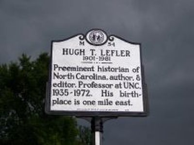HUGH T. LEFLER  1901-1981