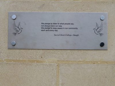 Peace pledge, Sacred Heart College, Omagh