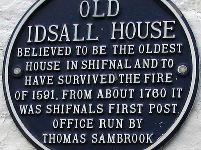 Old Idsall House plaque, Shifnal