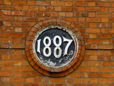 Plaque dated 1887, Aughnacloy Railway Station