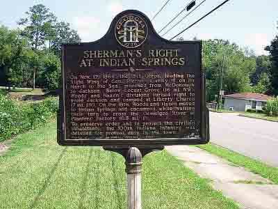 Sherman's Right at Indian Springs