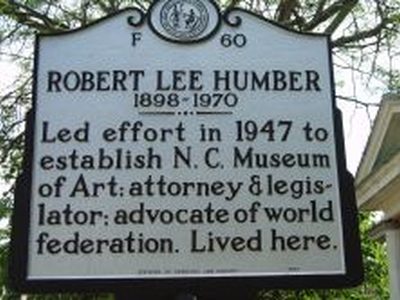 ROBERT LEE HUMBER 1898-1970