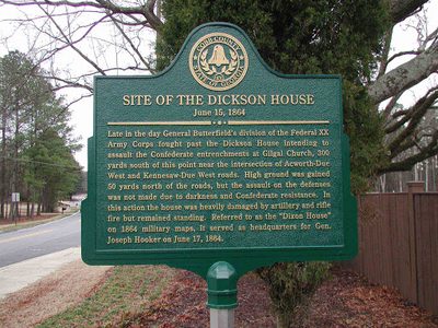 Site of the Dickson House - June 15, 1864