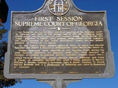 First Session Supreme Court of Georgia