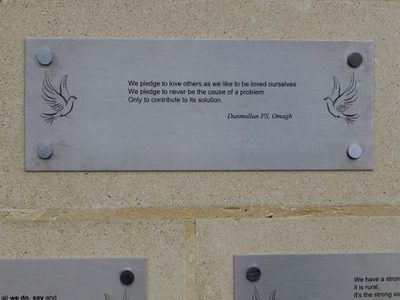 Peace pledge, Dumullan PS, Omagh