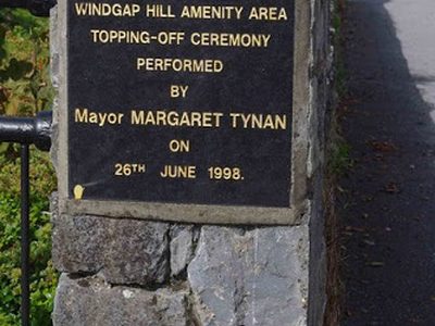 Windgap Hill Amenity Area - commemorative plaque, Dublin Road, Kilkenny