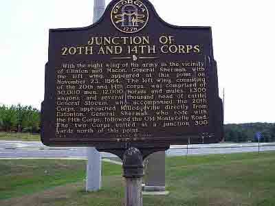 Junction of 20th and 14th Corps