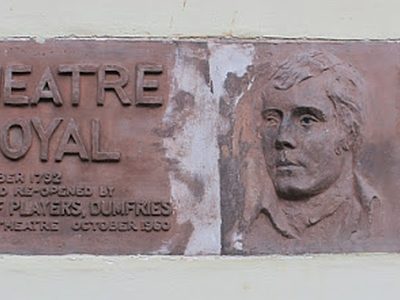 Plaque on the Theatre Royal, Dumfries