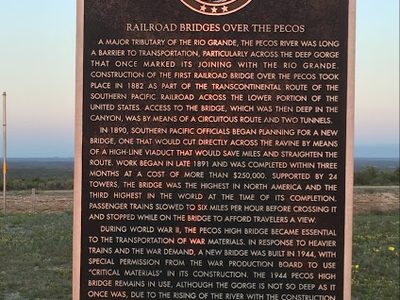 RAILROAD BRIDGES OVER THE PECOS