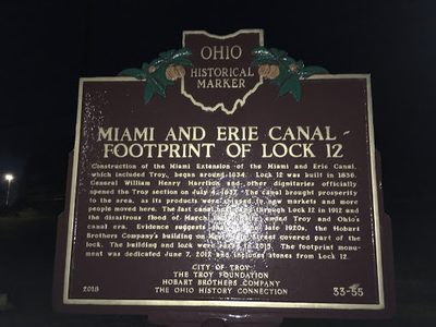 MIAMI AND ERIE CANAL – FOOTPRINT OF LOCK 12