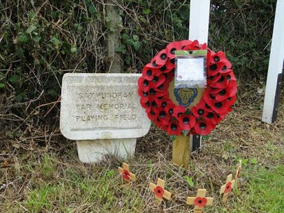 Saxmundham War Memorial Playing Field Plaque
