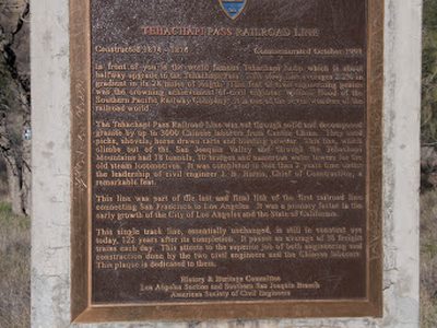 Tehachapi Loop - ASCE Plaque