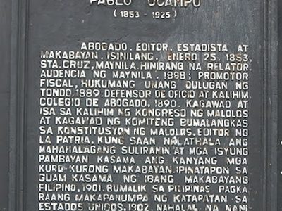 Pablo Ocampo historical marker