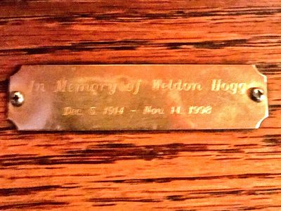 In Memory of Weldon Hogg, Dec 5, 1914 - Nov 14, 1998