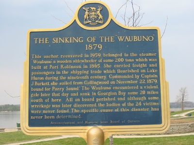 The Sinking of the "Waubuno" 1879