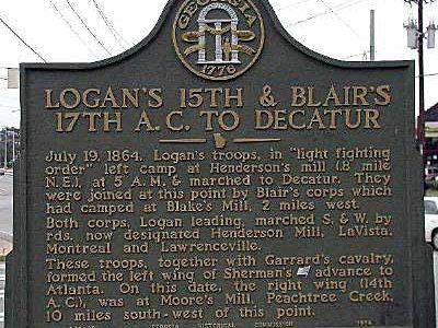 Logan's 15th &amp; Blair's 17th A.C. to Decatur