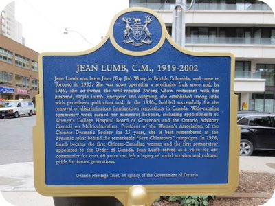 Jean Lumb, C.M., 1919-2002