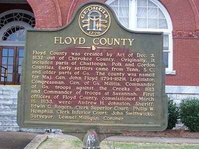 Floyd County Historical Marker