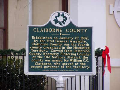 Claiborne County Historical Marker
