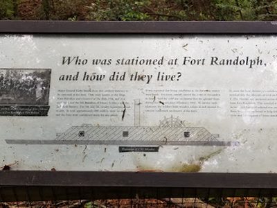 Who was Stationed at Fort Randolph and how did they live