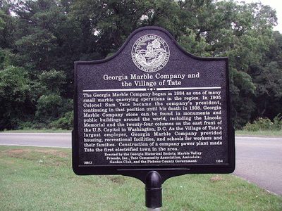 Georgia Marble Company and the Village of Tate
