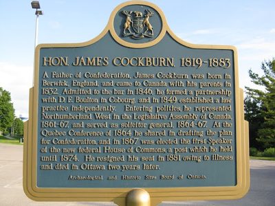 Honourable James Cockburn, 1819-1883