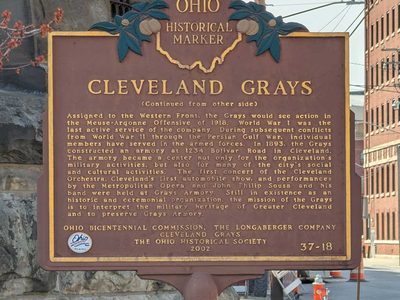 Cleveland Grays (back of marker)
